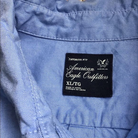 American Eagle blue button down shirt - Picture 4 of 4